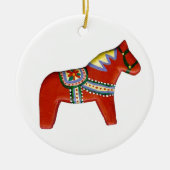 Dala Horse Weihnachtsschmuck (Vorne)