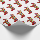 Dala Horse Wrapping Paper Geschenkpapier (Ecke)