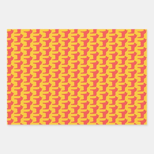 Dala Horse Wrapping Paper Sheets Geschenkpapier Set (Vorderseite 2)