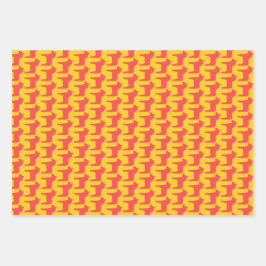 Dala Horse Wrapping Paper Sheets Geschenkpapier Set