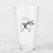 Dala Horse Zeichnend Glas (Rückseite)
