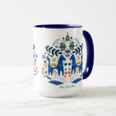 Dala Horse - Zuhause Sweet Zuhause Tasse (VorderseiteRechts)