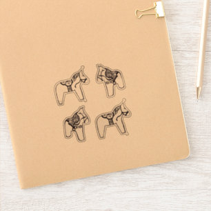 Dala Horses Aufkleber