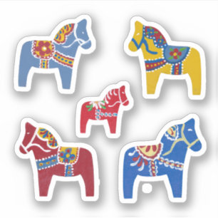 Dala Horses Aufkleber