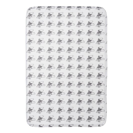 Dala Horses Badezimmer Bathmat Badematte (Vorderseite Vertikal)