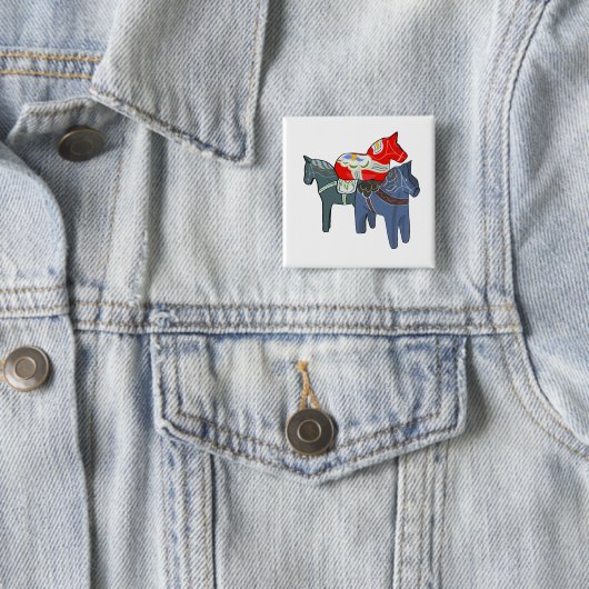 Dala Horses Button (Beispiel)