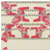 Dala Horses Fabric Stoff (Nahaufnahme)