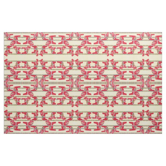 Dala Horses Fabric Stoff (Fat Quarter (45,7 x 55,9 cm))