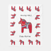 Dala Horses Fleecedecke (Vorderseite)