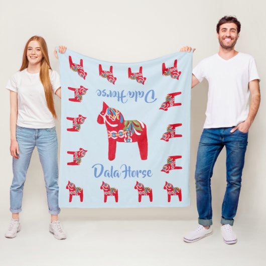 Dala Horses Fleecedecke (Beispiel)