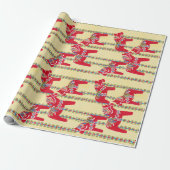 Dala Horses Geschenkpapier (Ungerollt)