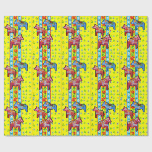 Dala Horses Geschenkpapier