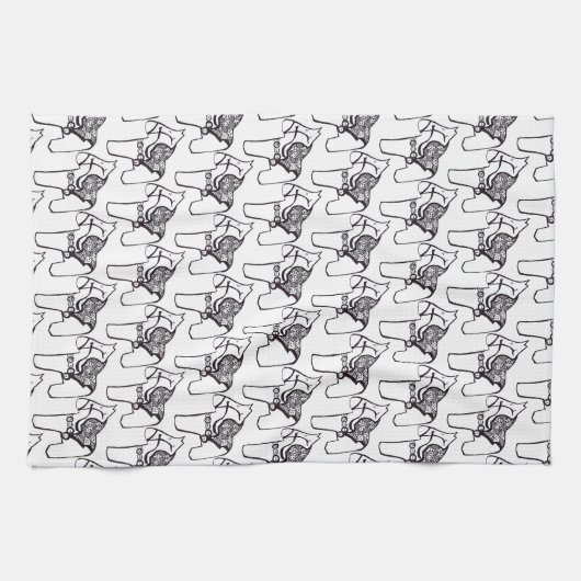 Dala Horses Handtuch (Horizontal)