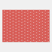 Dala Horses Mixed Christmas Patterns Geschenkpapier Set (Vorderseite 2)