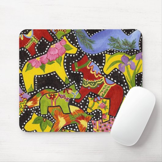 Dala Horses Mouse pad Mousepad (Mit Mouse)