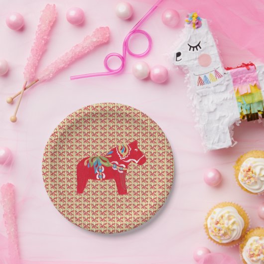 Dala Horses Pappteller (Party)