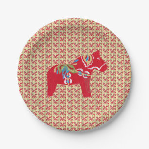 Dala Horses Pappteller