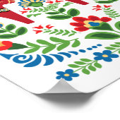 Dala Horses Red Poster (Ecke)