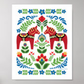 Dala Horses Red Poster (Vorne)