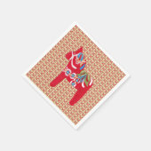 Dala Horses Serviette (Ecke)