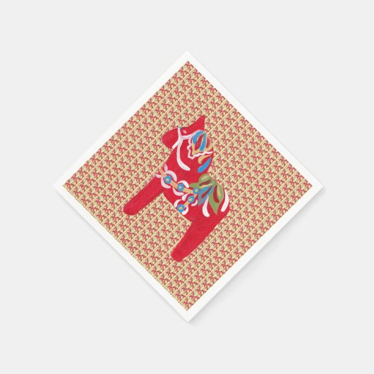 Dala Horses Serviette (Ecke)