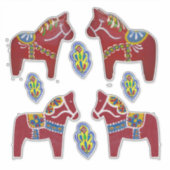 Dala Horses Sticker (Vorderseite)