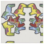 Dala Horses Stoff (Nahaufnahme)