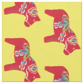 Dala Horses Stoff (Nahaufnahme)