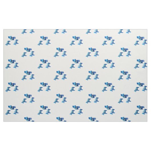 Dala Horses Stoff (Fat Quarter (45,7 x 55,9 cm))