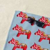 Dala Horses Strandtuch (Beispiel)