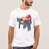 Dala Horses T-Shirt (Vorderseite)