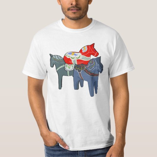 Dala Horses T-Shirt (Vorderseite)