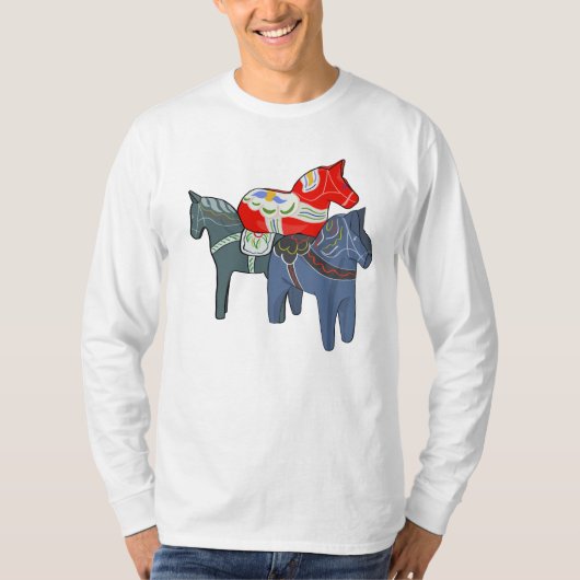 Dala Horses T-Shirt (Vorderseite)