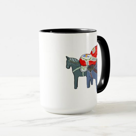 Dala Horses Tasse (VorderseiteRechts)