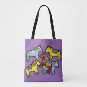 Dala Horses Tote Bag Tasche (Vorderseite)