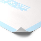 Dala Horst Poster, Baby Blue Color Poster (Ecke)