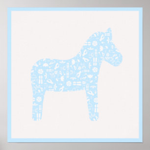 Dala Horst Poster, Baby Blue Color Poster