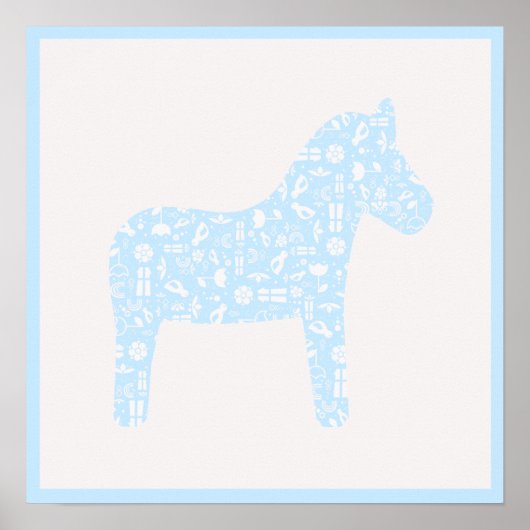 Dala Horst Poster, Baby Blue Color Poster (Vorne)