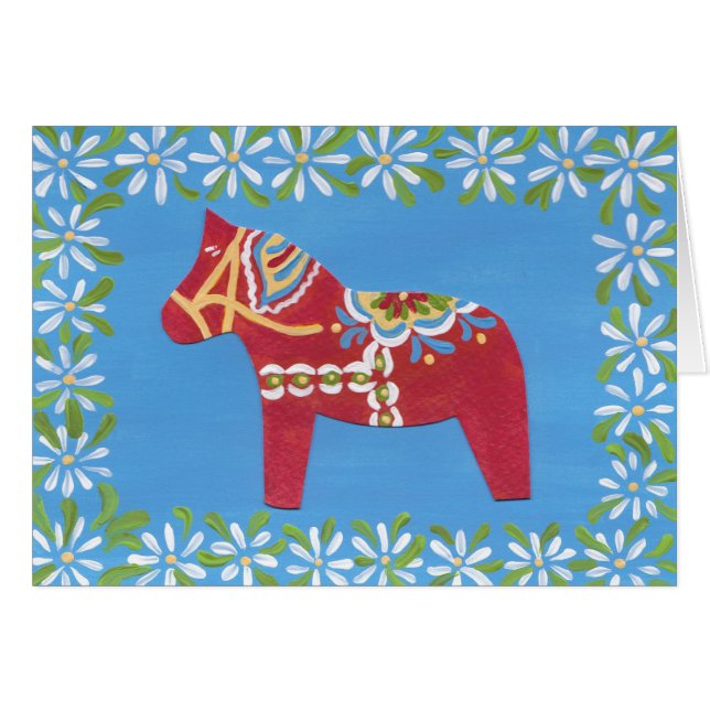 Dala mit Grußkarte (Vorderseite (Horizontal))