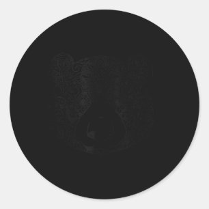 Dala Panda Zeichnend Tierpanda mit schönen Augen Runder Aufkleber