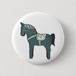 Dala Pferd Button