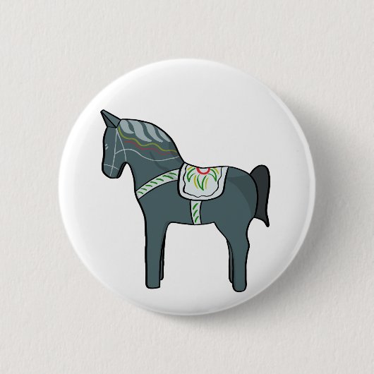 Dala Pferd Button (Vorderseite)