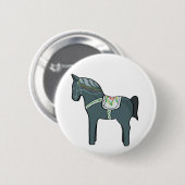 Dala Pferd Button (Vorne & Hinten)