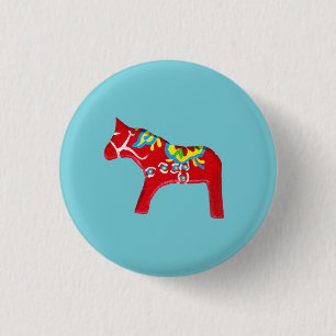 Dala Pferd Button