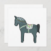 Dala Pferd Einladung (Vorne/Hinten)