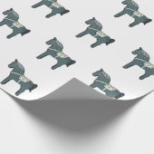 Dala Pferd Geschenkpapier (Ecke)