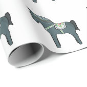 Dala Pferd Geschenkpapier (Rolleneckpunkt)