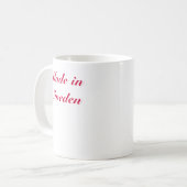 Dala Pferd, hergestellt in Schweden Kaffeetasse (Vorderseite Links)