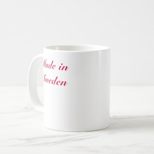 Dala Pferd, hergestellt in Schweden Kaffeetasse (Vorderseite Links)