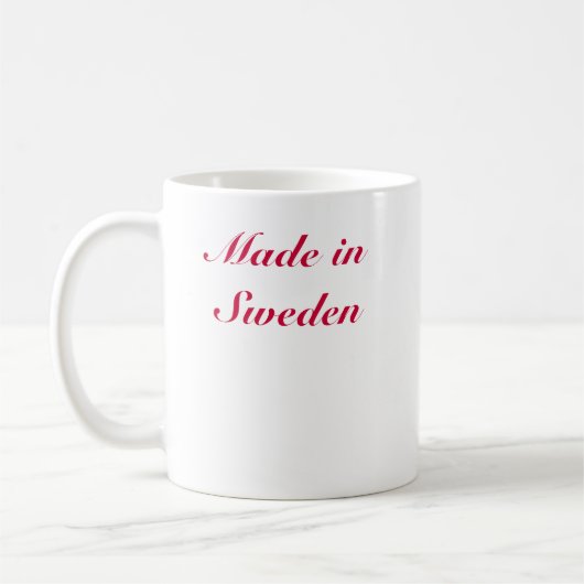 Dala Pferd, hergestellt in Schweden Kaffeetasse (Links)